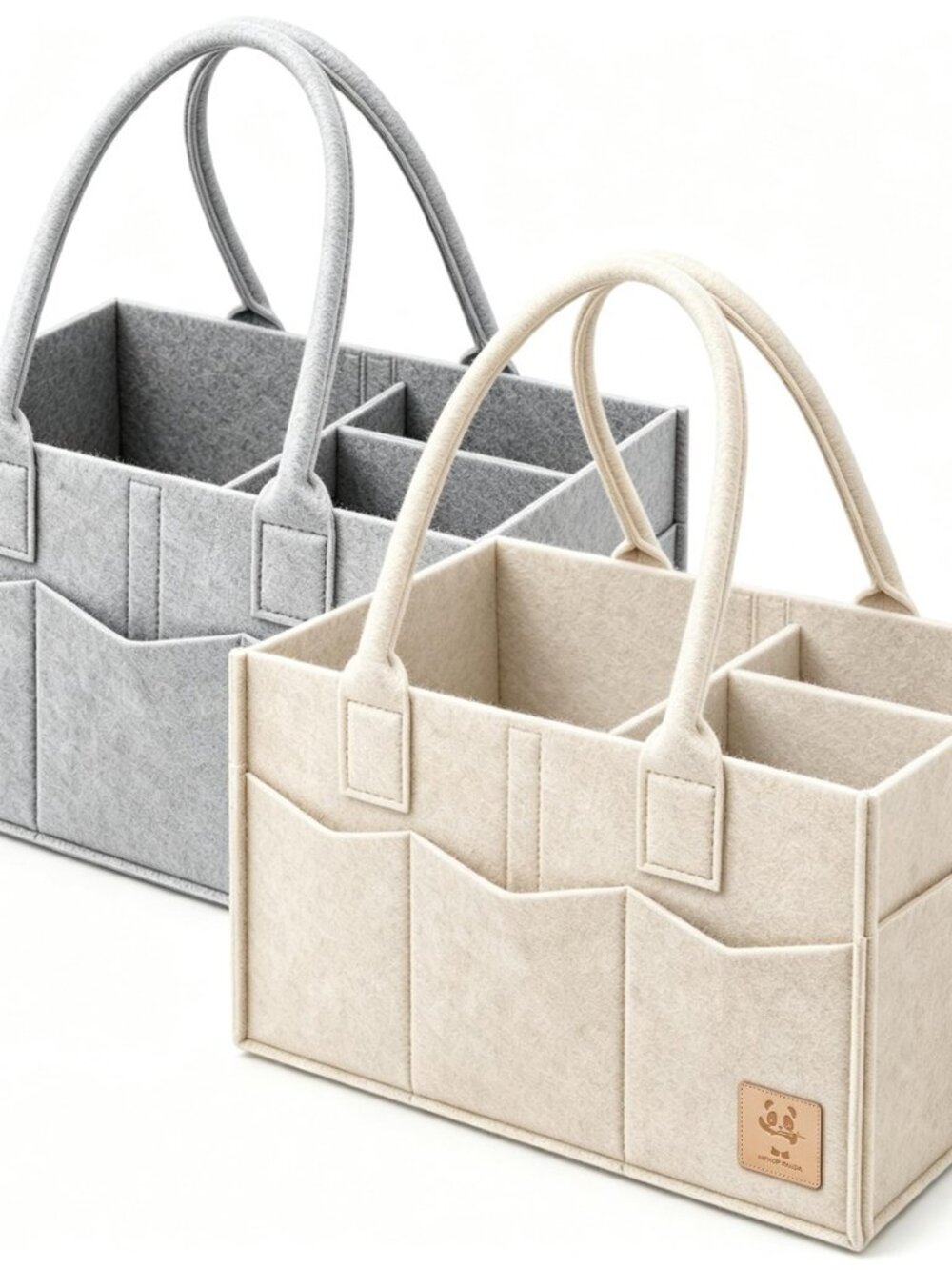 2-Pack Diaper Caddy Organizer - Newborn Essentials Baby Registry Must Haves